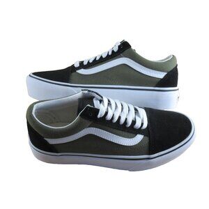 Vans Women's Old Skool Platform Grape Leaf Green Black Platform Shoes Sizes NIB